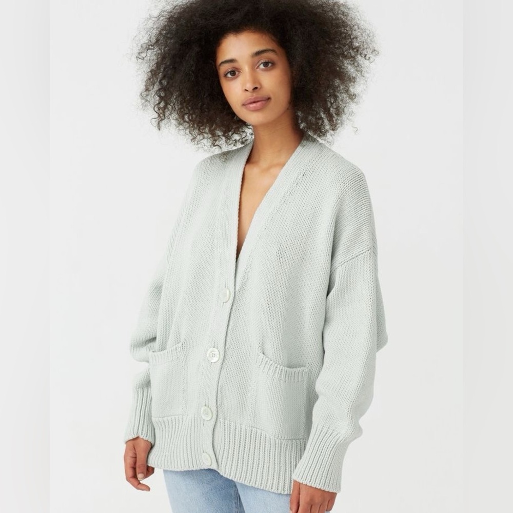 Babaa Cardigan No 16 - Cotton, Smoked Salt